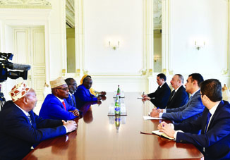 Президент Азербайджана Ильхам Алиев принял делегацию во главе с председателем Национальной ассамблеи Джибути