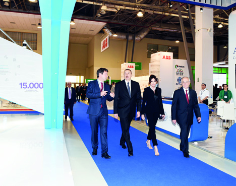 Президент Азербайджана Ильхам Алиев принял участие в открытии XXIV Международной выставки и конференции «Нефть и газ Каспия-2017»