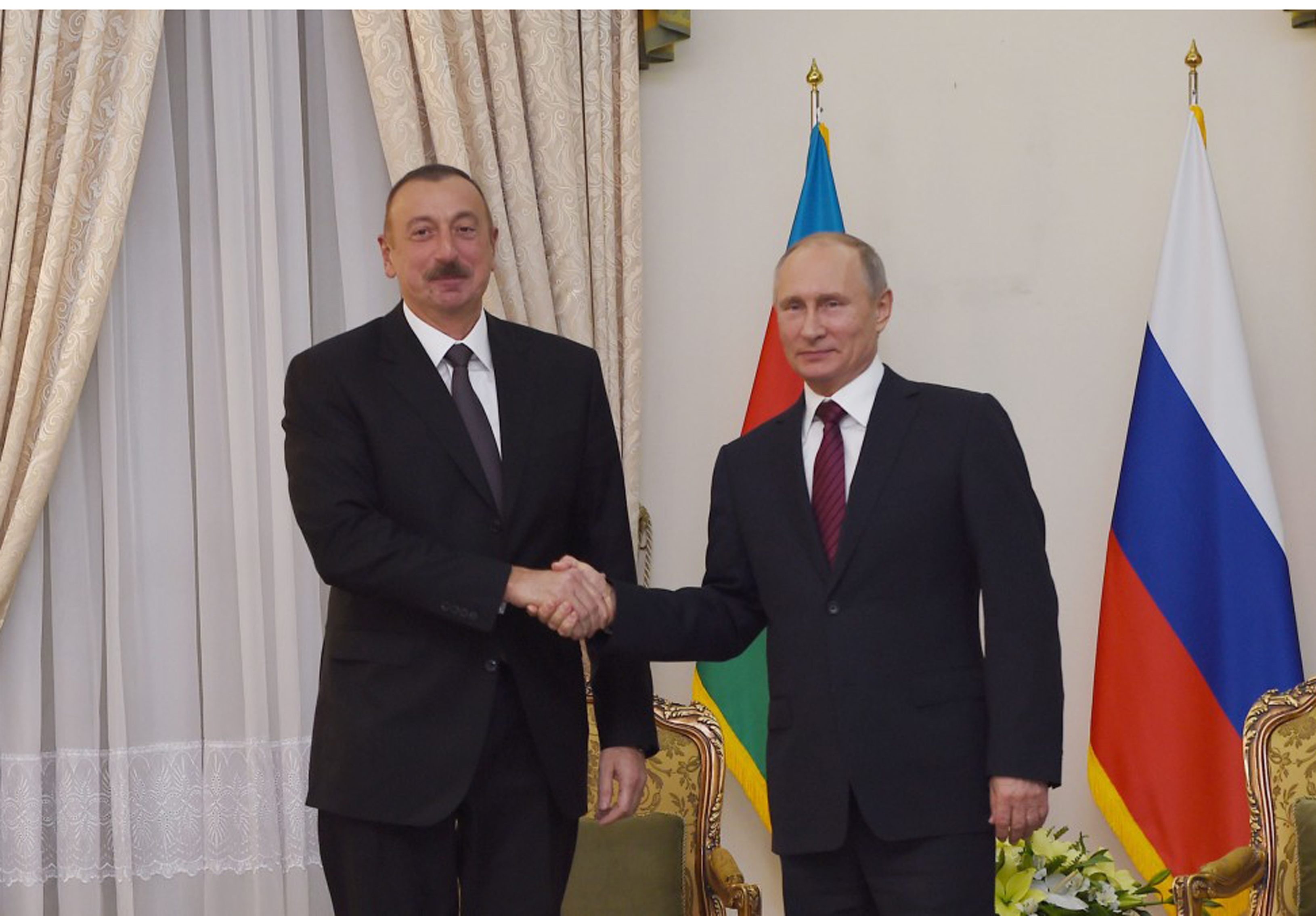 Встреча Президента Азербайджана Ильхама Алиеваи Президента России Владимира Путина