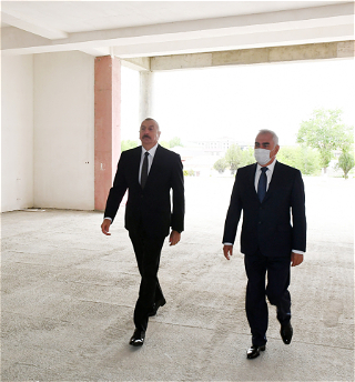 Ознакомление со строительством здания Центра ASAN xidmət