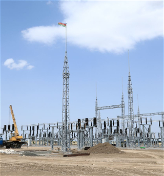 В Агдаме строятся две подстанции