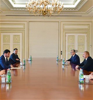 Президент Ильхам Алиев принял мэра города Тбилиси