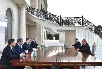 Президент Ильхам Алиев принял делегацию,возглавляемую министром иностранных дел Сербии