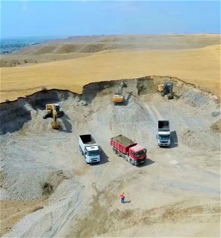 Строительство автомобильной дороги Горадиз-Джебраил-Зангилан-Агбенд продолжается ускоренными темпами