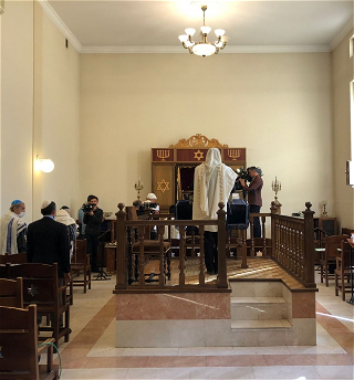 В бакинской синагоге евреев-ашкенази в Баку прошла церемония почтения памяти шехидов Отечественной войны