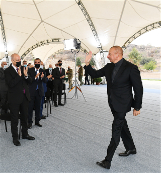 Президент Ильхам Алиев совершилпоездку в Джебраильский район