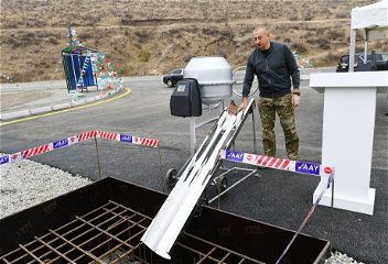 Президент Ильхам Алиев заложил фундаментавтомобильной дорогиТалыш - Тапгарагоюнлу -Гашалты - Нафталан