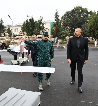 Победоносный Верховный Главнокомандующий Ильхам Алиев открылв Джебраиле комплекс воинской части Государственной пограничной службы