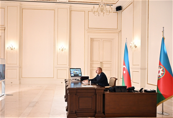 Президент Ильхам Алиев принял участие в заседанииСовета глав государств Содружества Независимых Государств, которое прошло в формате видеоконференции