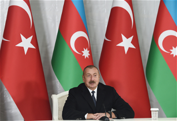 Президенты Азербайджана и Турциивыступили с заявлениями для прессы