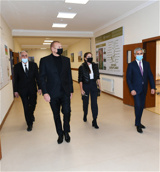 В городе Исмаиллы сдано в эксплуатацию новое здание полной средней школы №6