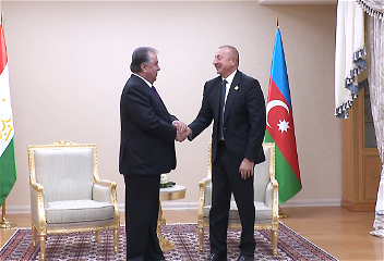 Состоялась встречаПрезидента Ильхама Алиевас Президентом ТаджикистанаЭмомали Рахмоном