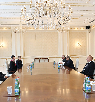 Президент Ильхам Алиевпринял президента компанииTOTAL Energies по разведке и добыче