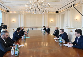 Президент Ильхам Алиевпринял министра иностранных дел Ирана