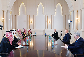 Президент Ильхам Алиев принял делегациюво главе с министром энергетики Саудовской Аравии