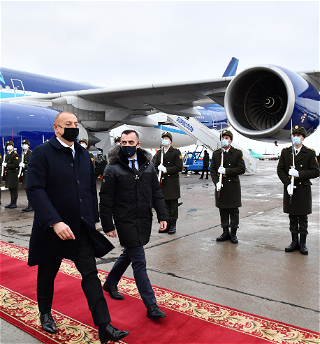 Рабочий визит Президента Азербайджана Ильхама Алиева в Украину