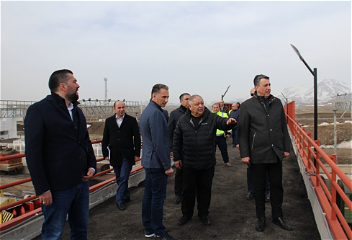 Министр Рашад Набиев ознакомился с работами, проделанными на станции Ахалкалаки в рамках проекта Баку-Тбилиси-Карс