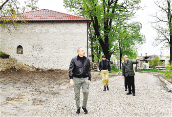 Восстановительные работы в комплексе имения Мехмандаровых в Шушетакже проводятся Фондом Гейдара Алиева