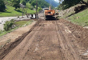 В Дашкесане восстановлено движение на дороге Чанахчы – Алаханчаллы, поврежденной в результате стихийного бедствия