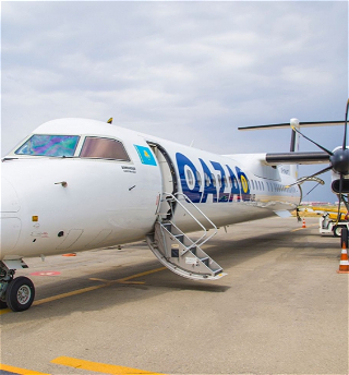 Международный аэропорт Гейдар Алиев принял первый рейс Qazaq Air