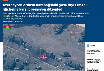 Турецкие СМИ написали об операции «Возмездие», проведенной Азербайджанской армией против незаконных армянских формирований
