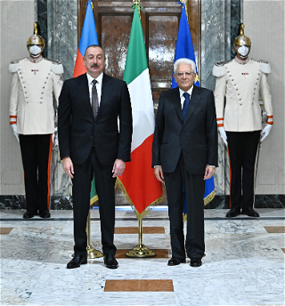 В Риме состоялась встречаПрезидента Азербайджана Ильхама Алиевас Президентом Италии Серджо Маттареллой