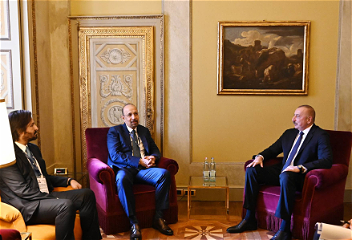 Президент Азербайджана Ильхам Алиев встретилсяв городе Черноббио Италии с министром инвестиций Саудовской Аравии
