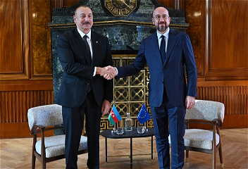 В Праге началась встреча Президента Ильхама Алиева с президентом Совета Европейского Союза