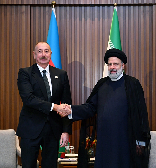 В Астане состоялась встреча Президента Азербайджана Ильхама Алиева с Президентом ИранаСейедом Ибрахимом Раиси