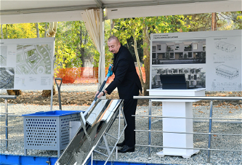 Президент Ильхам Алиев заложил фундаментпервого жилого здания в Зангилане