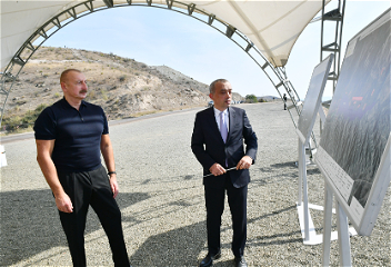 Ознакомление с проектами водохранилищ«Забухчай» и «Бергюшадчай» в Губадлы