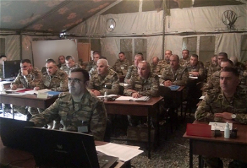 Проводятся командно-штабные учения с соединениями Сухопутных войск
