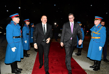 Завершился официальный визит Президента АзербайджанаИльхама Алиева в Сербию