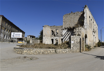 Квартал Сеидли в Шуше, подвергшийся армянскому вандализму