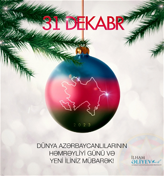 Президент Ильхам Алиевподелился публикацией по случаюДня солидарности азербайджанцев мира