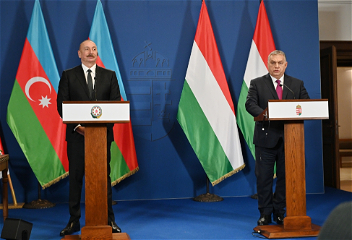 Президенты Азербайджана и Египтавыступили с заявлениями для прессы