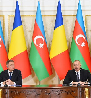 Президенты Азербайджана и Румыниивыступили с заявлениями для прессы