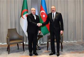 Президент Азербайджана Ильхам Алиеввстретился с премьер-министром Алжира
