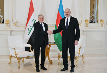Президент Азербайджана Ильхам Алиев встретилсяс Президентом Ирака Абдель Латифом Джамалом Рашидом