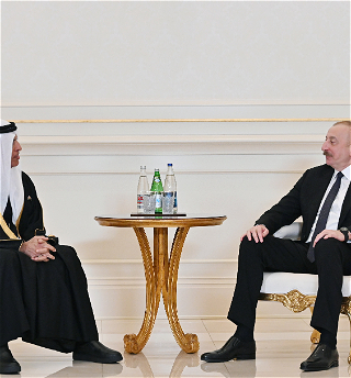 Президент Ильхам Алиев принял членаВысшего совета Объединенных Арабских Эмиратов