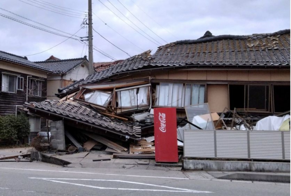Землетрясение в Японии привело к разрушениям