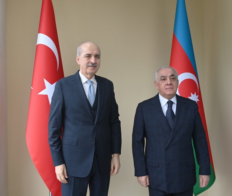 Премьер-министр Али Асадов встретился с председателем Великого национального собрания Турции Нуманом Куртулмушем