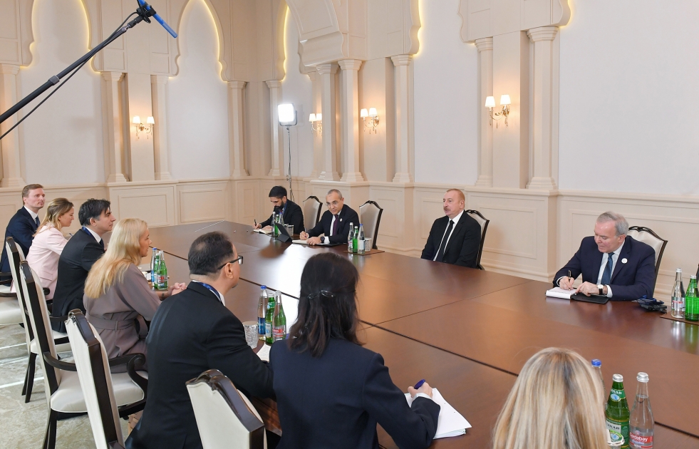 Президент Ильхам Алиев принял комиссара Европейского Союза по энергетическим вопросам 