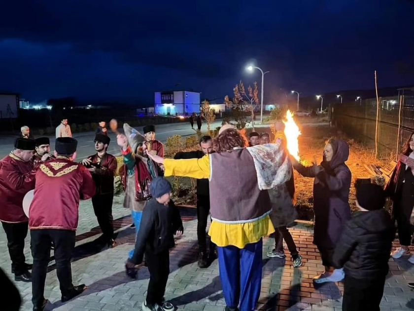 В селе Агалы зажжен костер Йел чершенбеси