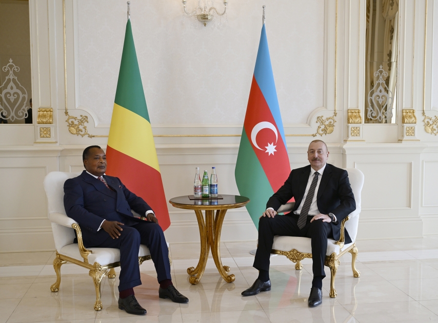 Началась встреча президентов Азербайджана и Конго один на один