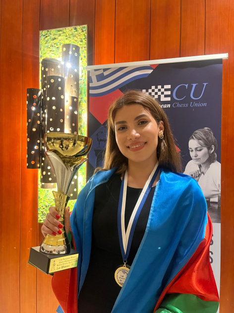 Награждена азербайджанская шахматистка – чемпионка Европы