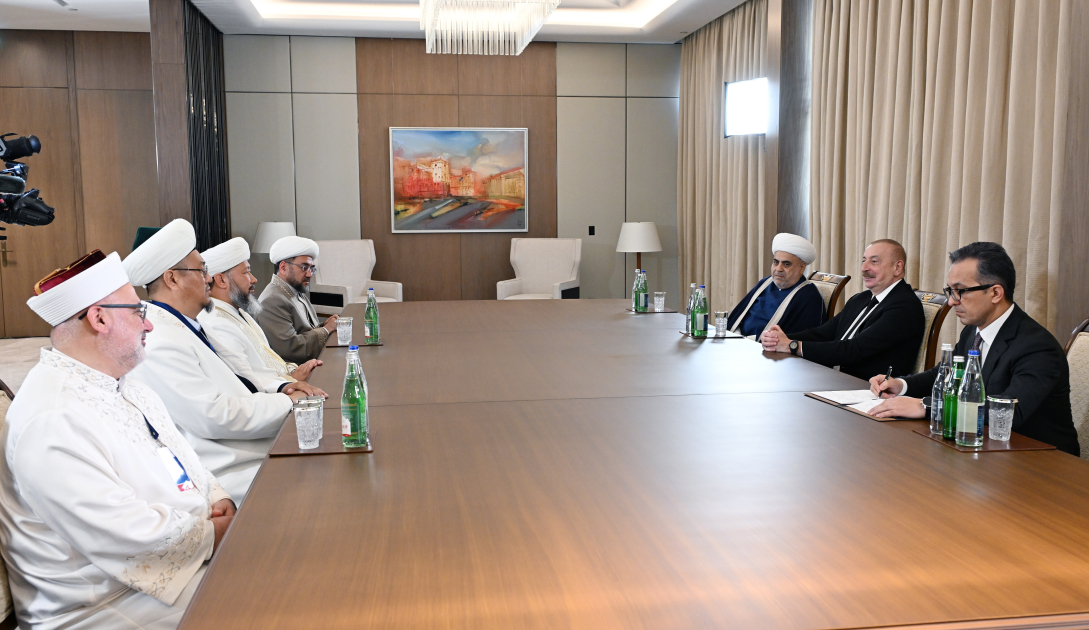 Президент Ильхам Алиев принял делегацию религиозных лидеров государств-членов и наблюдателей ОТГ БУДЕТ ОБНОВЛЕНО