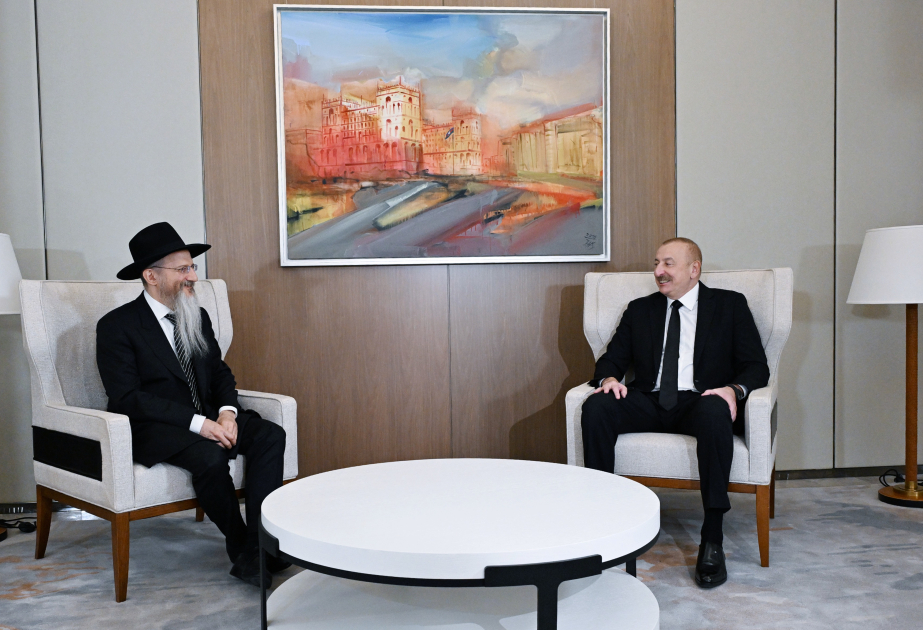 Президент Ильхам Алиев принял главного раввина России БУДЕТ ОБНОВЛЕНО