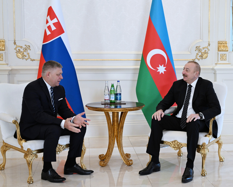 Началась встреча Президента Ильхама Алиева с премьер-министром Словакии один на один 
