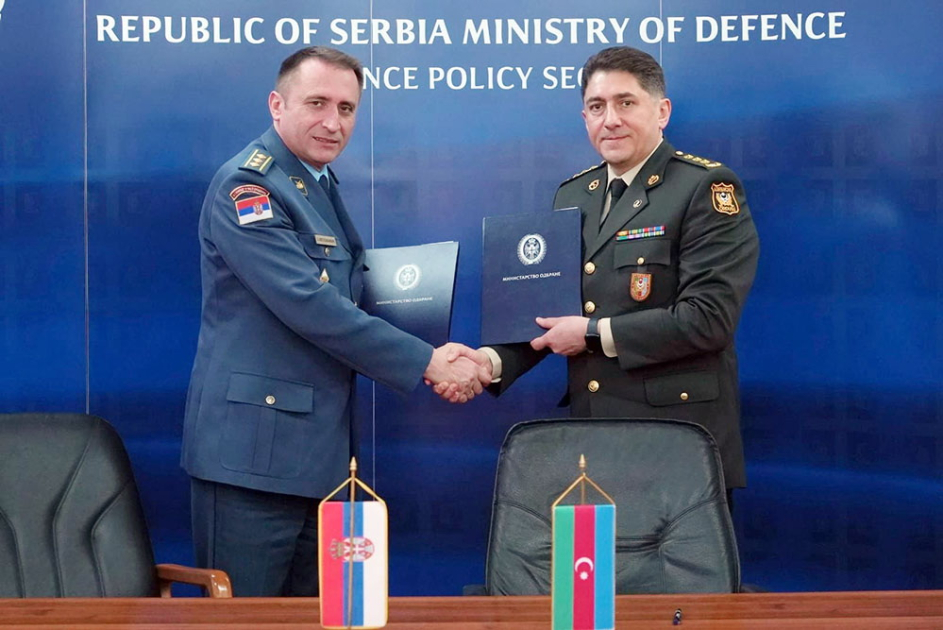 Подписан План двустороннего военного сотрудничества между Азербайджаном и Сербией